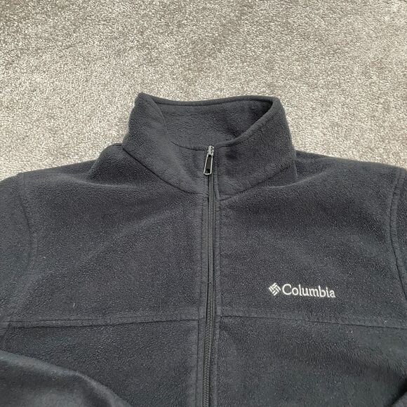Columbia Steens Mountain Fleece Jacket Mens Large Black Full Zip Outdoor Hiking - Picture 3 of 15
